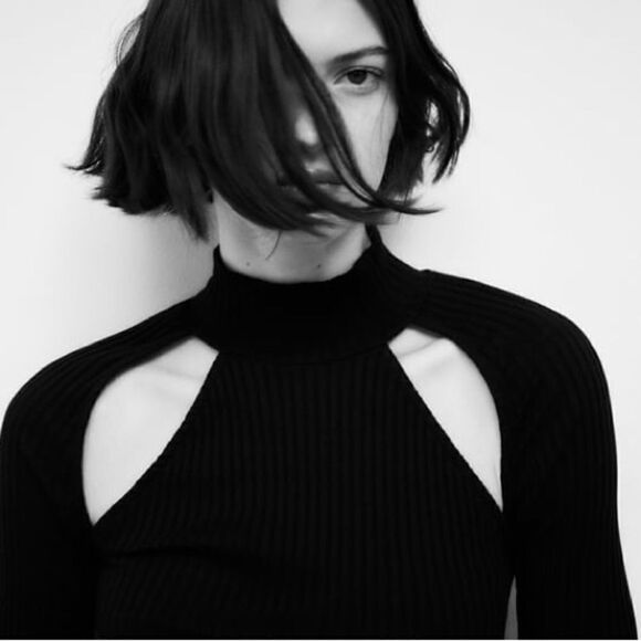 Zara Rib Knit Dress With Cut Outs New - Picture 10 of 10